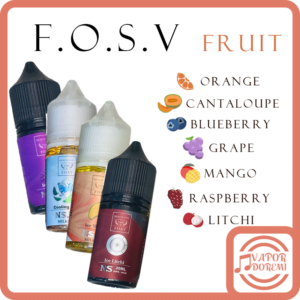 [3分涼][美國品牌] F.O.S.V. 鋼鐵果(水果系列) 葡萄冰 芒果冰 哈密瓜冰 荔枝冰 藍莓薄荷 檸檬冰 莓果冰 小煙油 30ML 30MG  一款還原破表 百抽不膩的選擇