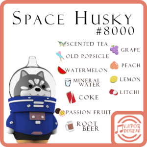 [停售]NINGA Space Husky 太空狗 多口數\一次性\拋棄式電子菸 #8000口 3%