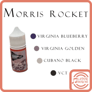 [美國品牌][不涼]Morris Rocket 莫里斯火箭 金色維吉尼亞 黑色古巴 藍莓(1分涼) VCT 小煙油 30ML 50MG
