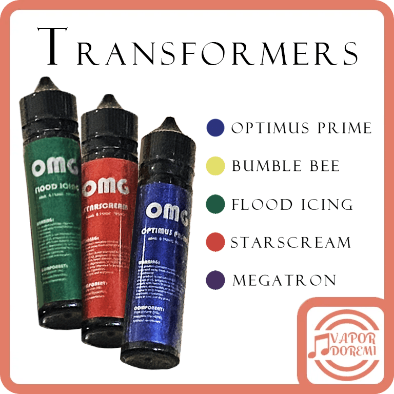 Transformers 變形金剛 柯博文 大黃蜂 密卡登 紅蜘蛛 大煙油60ml 3mg