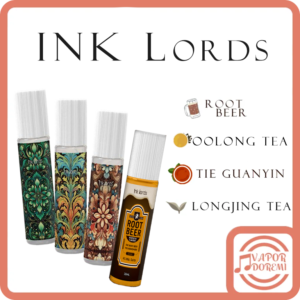 [新品上市] INK LORDS 麥根沙士|琥珀烏龍|鐵鼎鐵觀音|天香龍井 小煙油30ML 40MG